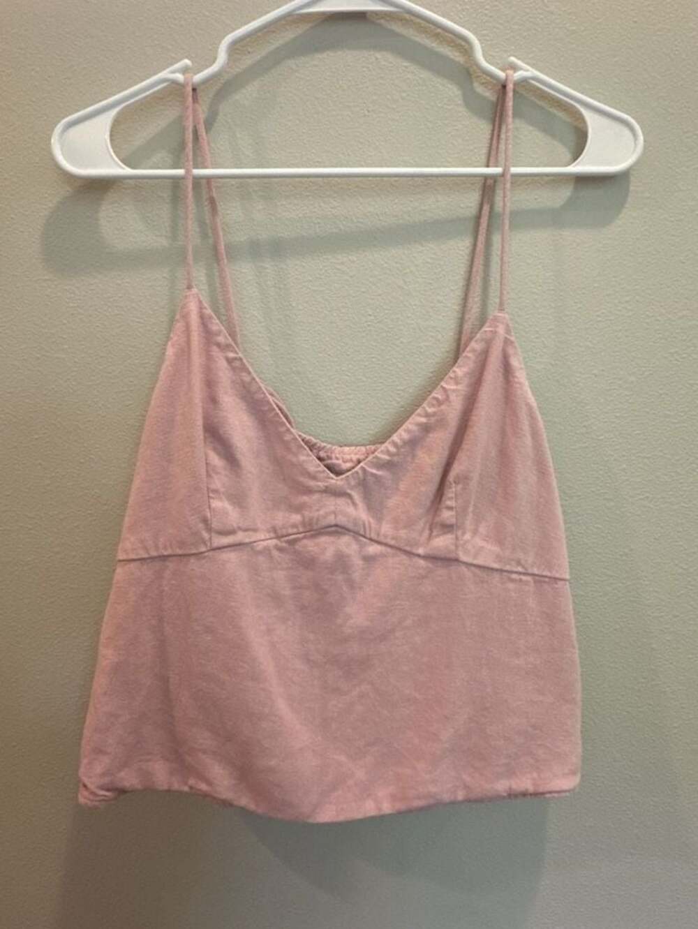 Women's Abercrombie & Fitch Linen-Blend Tie-Back Cami Top